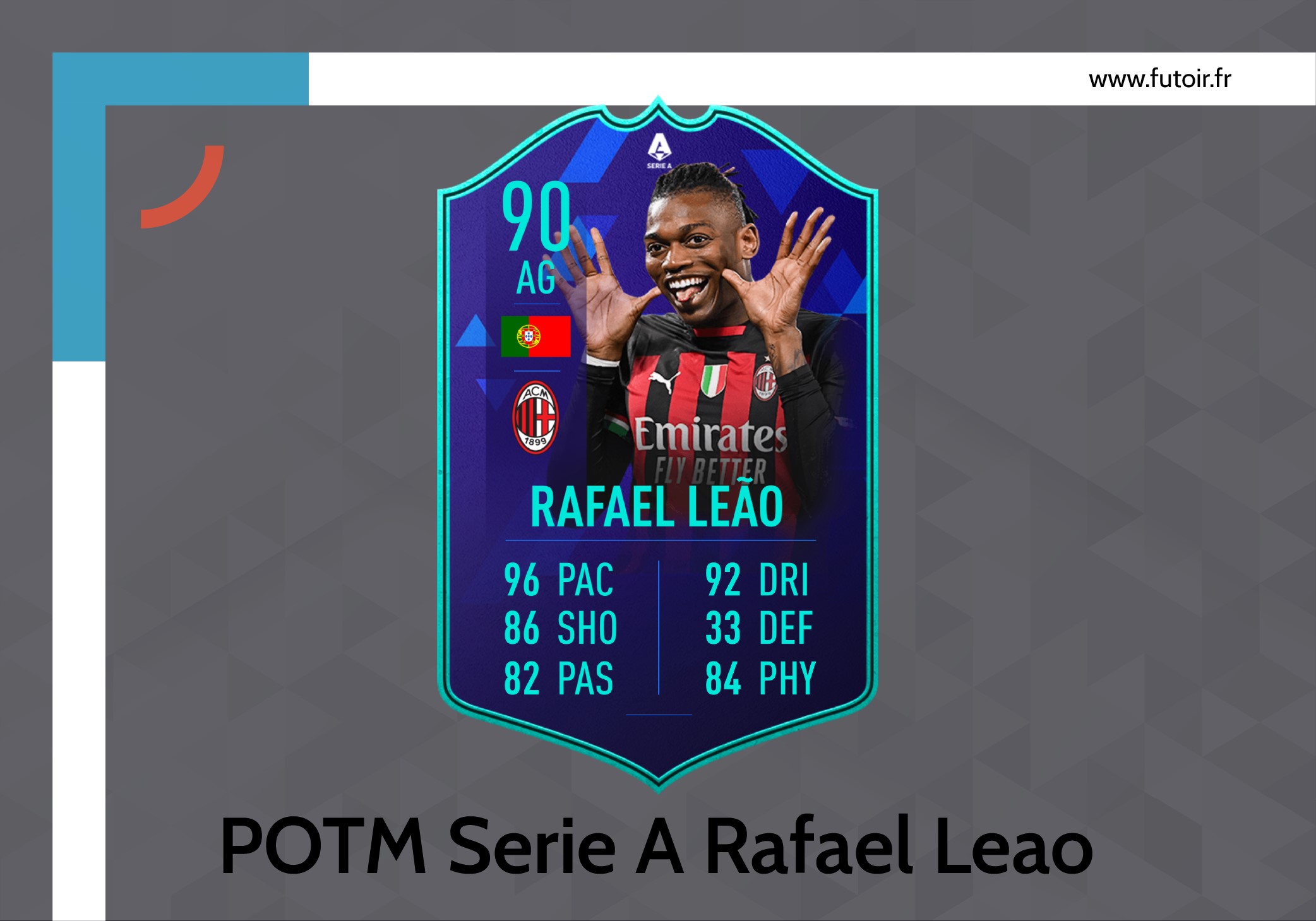 potm serie a rafael leao